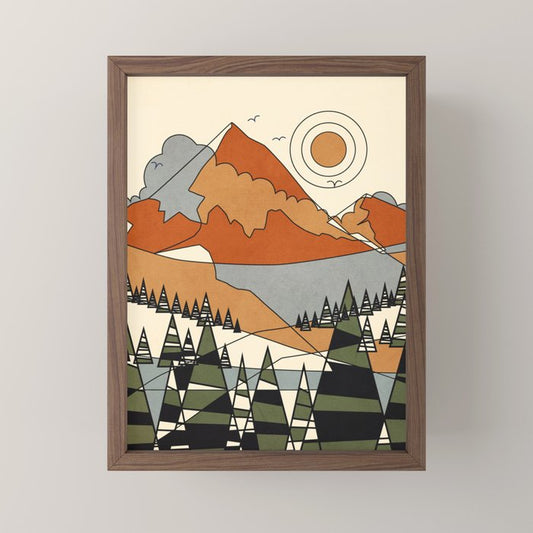 Wild Abstract Landscape 3 Mini Art Print Gallery Image 2