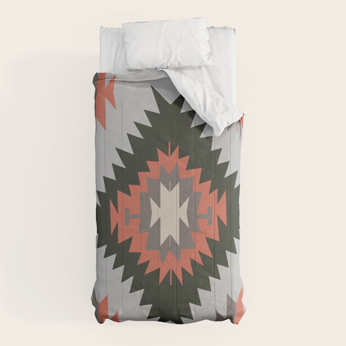 New Mexico Southwest Santa Fe Tribal Indian Pattern Comforter Gallery Image 10