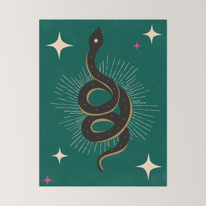 Slither - Green Mini Art Print Gallery Image 6