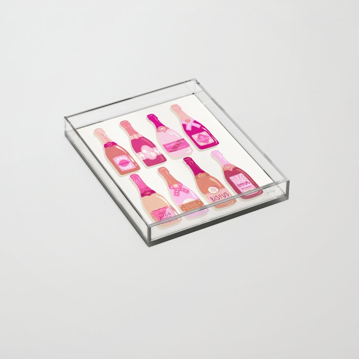 French Champagne Collection â Pink Acrylic Tray Gallery Image 2