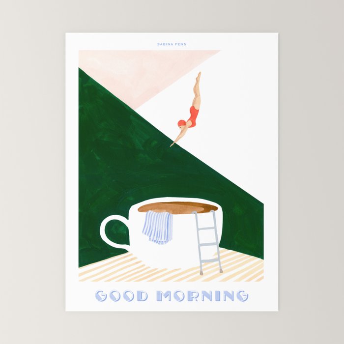 Coffee Diver Mini Art Print Gallery Image 6