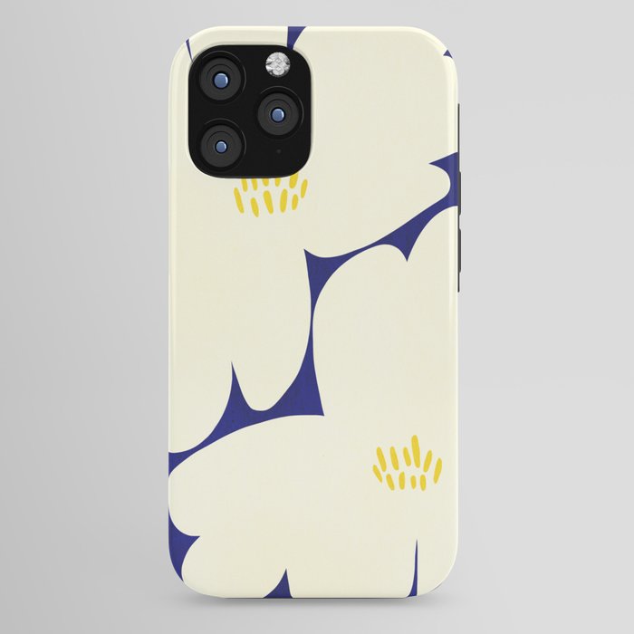 Abstract botanical 52-blue iPhone Case Gallery Image 44