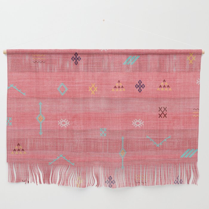 Cactus Silk Pattern in Pink Wall Hanging Gallery Image 2