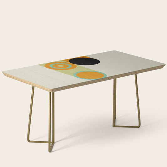 mid mod geometry green teal nature 1 Coffee Table Gallery Image 2