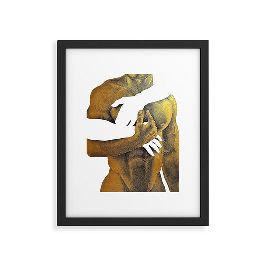 Echoes II - NOODOOD Painting (Gold doesn't print shiny) Framed Art Print Gallery Image 2