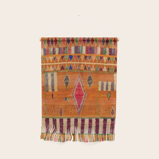 Orange Traditional Moroccan Design Wall Hanging Gallery Image 2