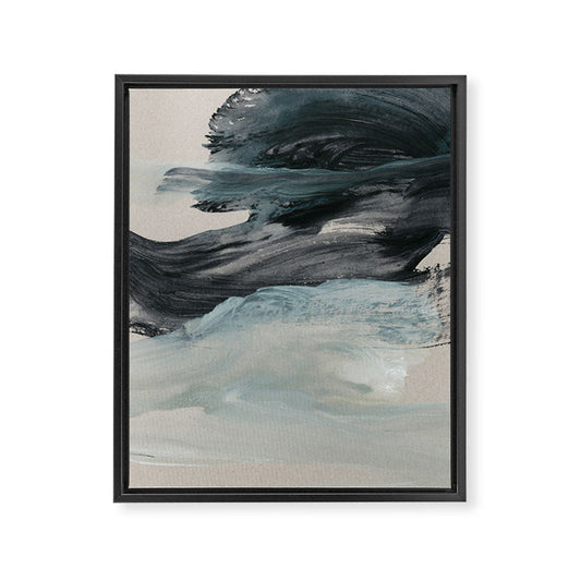 minimal brushstrokes 3 Framed Canvas Print Gallery Image 2