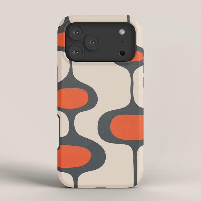 Mid-Century Modern Abstract Art 28 iPhone Case Gallery Image 4