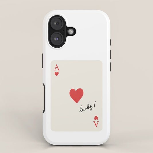 Ace of Hearts - Lucky Red iPhone Case Gallery Image 1