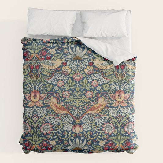 Strawberry Thief by William Morris Duvet Cover Gallery Image 2
