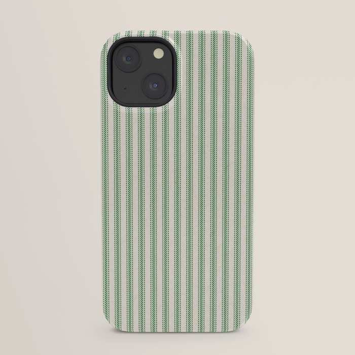 French Green Ticker Stripe iPhone Case Gallery Image 29