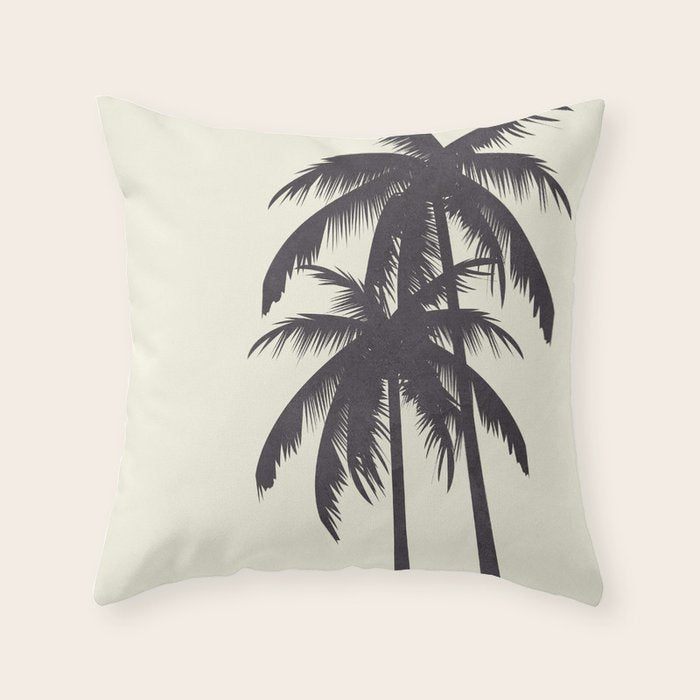 Palm Trees No 2 Throw Pillow Gallery Image 2