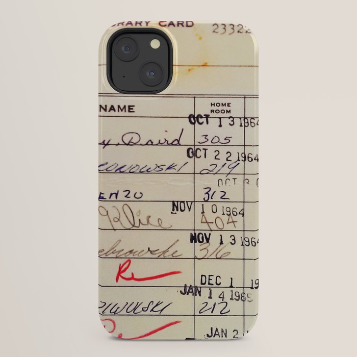 Library Card 23322 iPhone Case Gallery Image 30