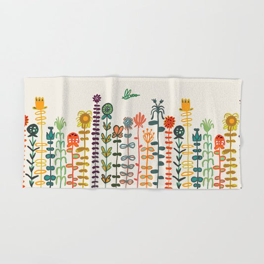 Happy garden Hand & Bath Towel Gallery Image 2