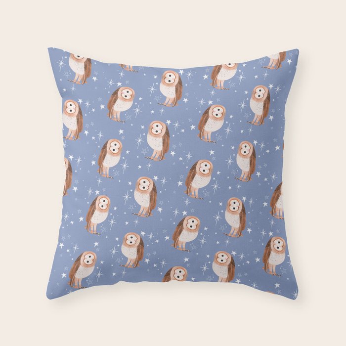 Barn Owl Throw Pillow Gallery Image 4
