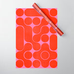 Abstract mid-century shapes no 6 Wrapping Paper Gallery Image 1
