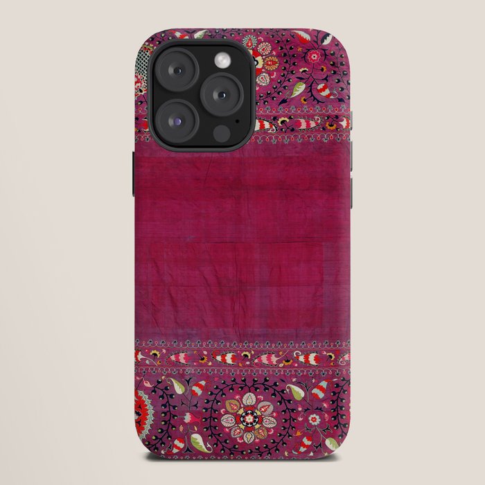 Shakhrisyabz Southwest Uzbekistan Suzani Embroidery Print iPhone Case Gallery Image 12