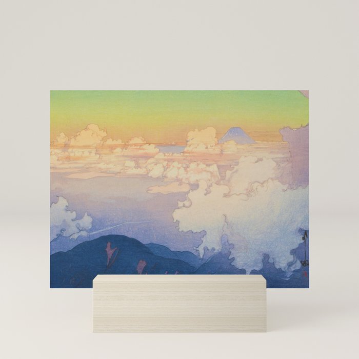 Above the Clouds (Un-Hyo) Vintage Beautiful Japanese Woodblock Print Hiroshi Yoshida Mini Art Print Gallery Image 5