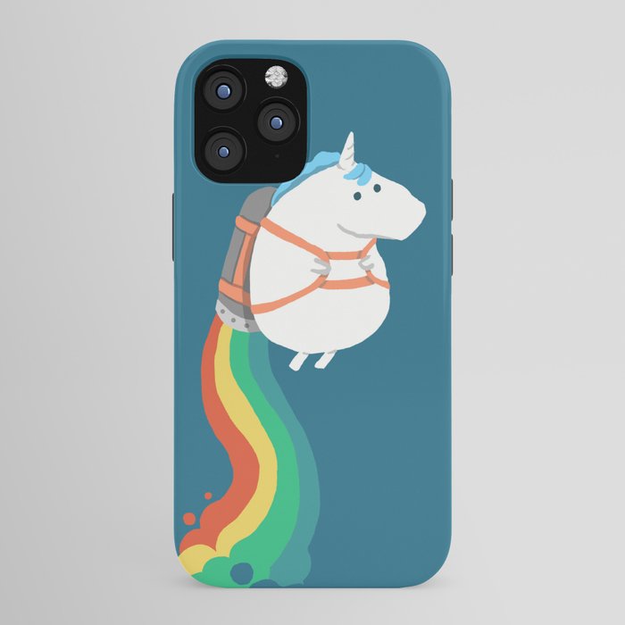 Fat Unicorn on Rainbow Jetpack iPhone Case Gallery Image 43