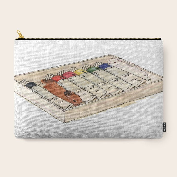 Bunny-colored paint Carry All Pouch Gallery Image 3