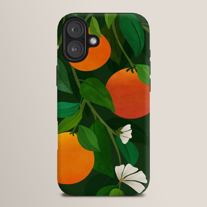 Oranges and Blossoms Botanical Illustration iPhone Case Gallery Image 14