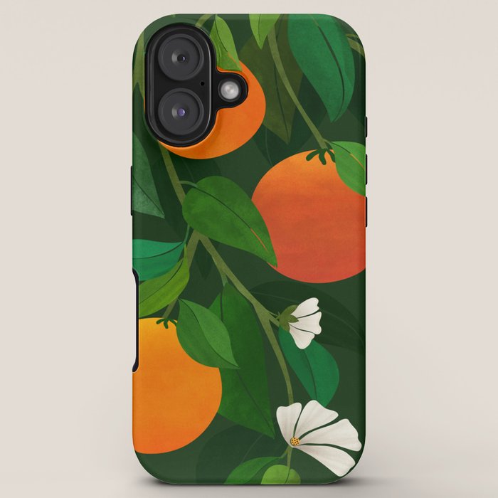 Oranges and Blossoms Botanical Illustration iPhone Case Gallery Image 5