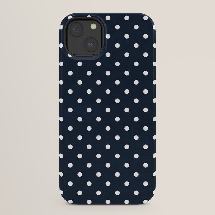 navy swiss dots iPhone Case Gallery Image 22