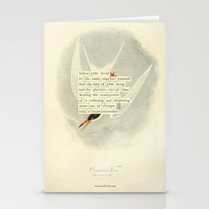 Bird Divinations: Common Tern (about: almanacofbirds.org) Stationery Card Gallery Image 2