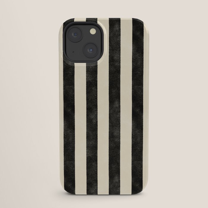 Cabana Stripe - black & cream iPhone Case Gallery Image 25