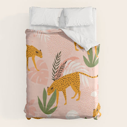 Cheetah chase Duvet Cover Gallery Image 1