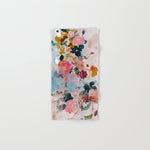 floral bloom abstract painting Bath Towel Gallery Image 1