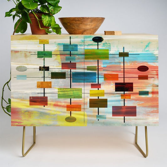 Mid-Century Modern Art 1.3 - Graffiti Style Credenza Gallery Image 1
