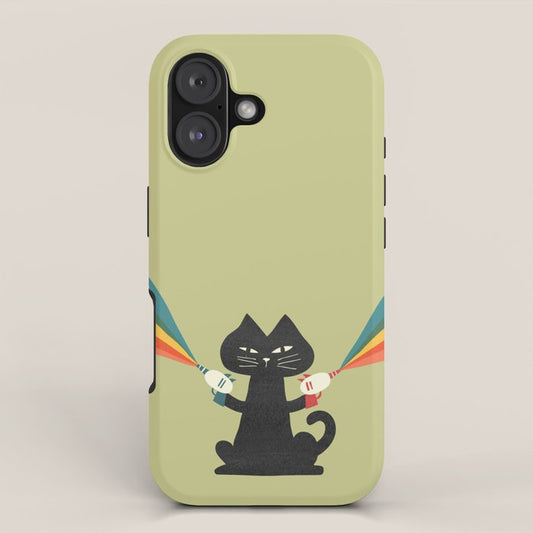 Ray gun cat iPhone Case Gallery Image 1