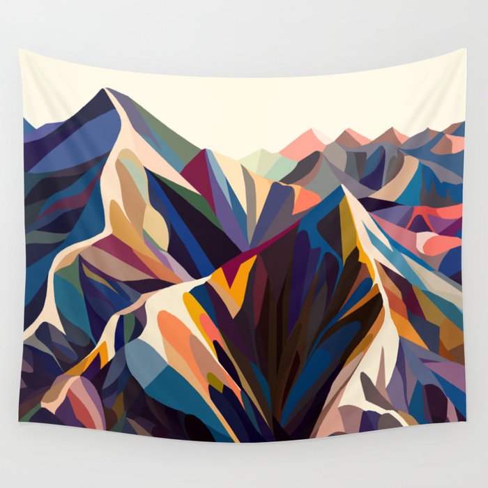Mountains original Wall Tapestry Gallery Image 1