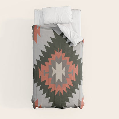 New Mexico Southwest Santa Fe Tribal Indian Pattern Comforter Gallery Image 4