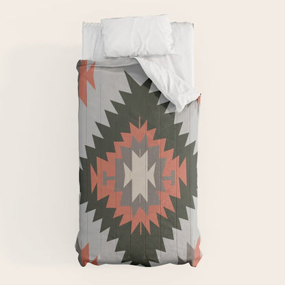 New Mexico Southwest Santa Fe Tribal Indian Pattern Comforter Gallery Image 5