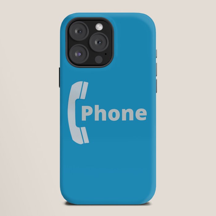 Vintage Pay Phone Booth Old School Retro Telephone Blue Sign iPhone Case Gallery Image 12