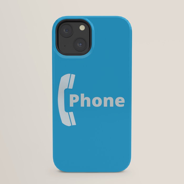 Vintage Pay Phone Booth Old School Retro Telephone Blue Sign iPhone Case Gallery Image 29