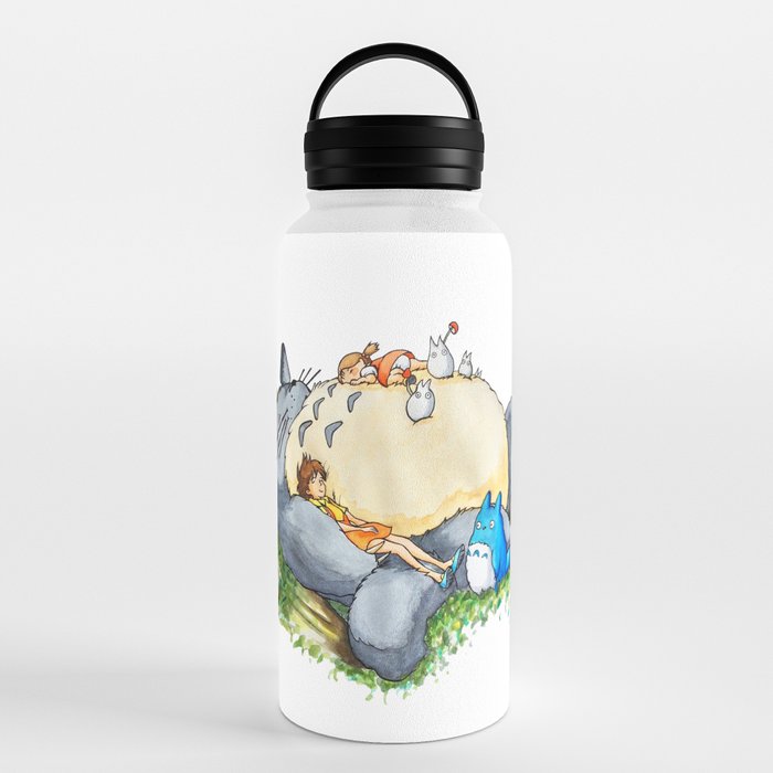Ghibli forest illustration Water Bottle Gallery Image 6