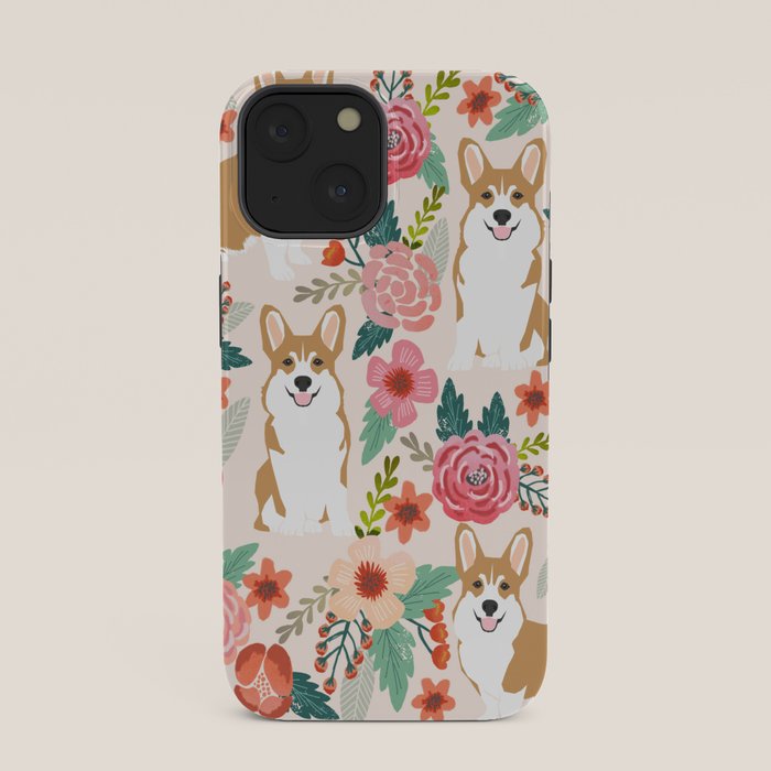 Corgi floral spring bloom flowers nature garden dog dog breeds corgis cute corgi puppies love iPhone Case Gallery Image 33