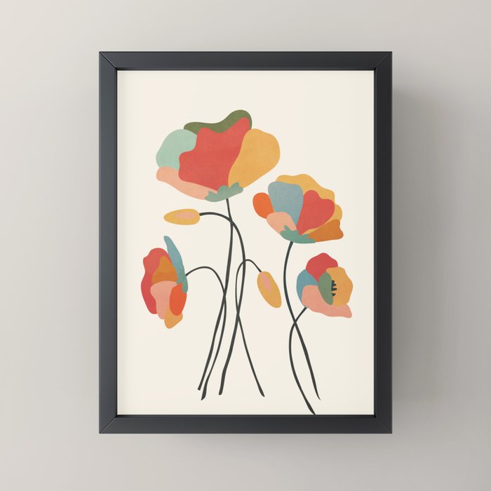 Colorful Flowers Mini Art Print Gallery Image 3