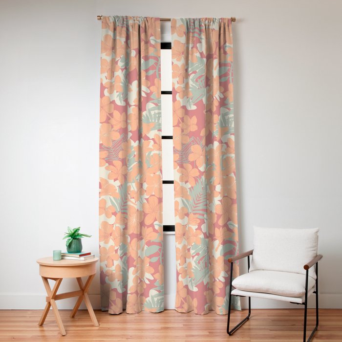 Exotic plumeria flowers A Window Curtain Gallery Image 4