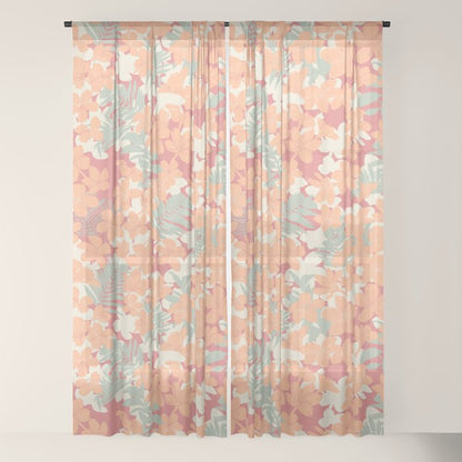 Exotic plumeria flowers A Window Curtain Gallery Image 22