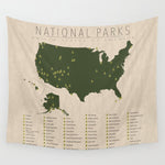 US National Parks Wall Tapestry Gallery Image 1