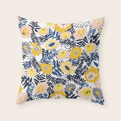 Happy life and fresh design: Summer greetings Throw Pillow Gallery Image 4