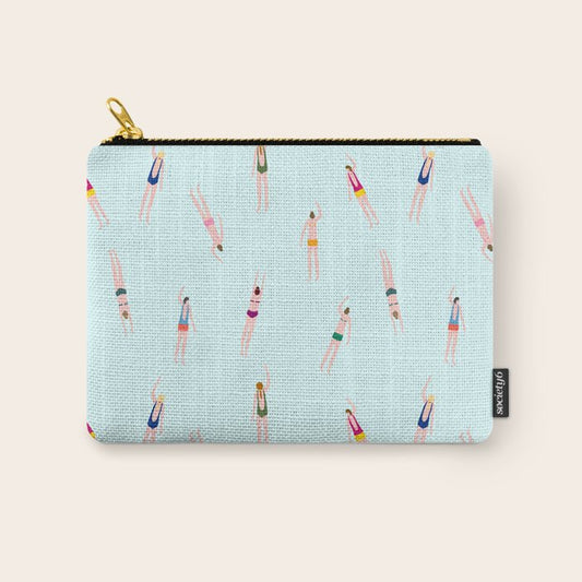 Swimmers in the pool Carry All Pouch Gallery Image 1
