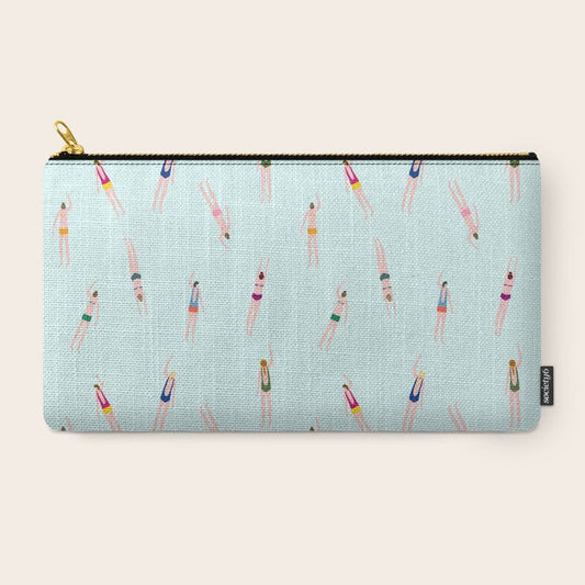 Swimmers in the pool Carry All Pouch Gallery Image 2