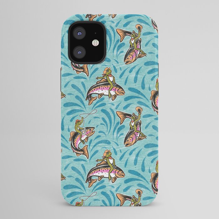 Rodeo Frogs - Aqua iPhone Case Gallery Image 42