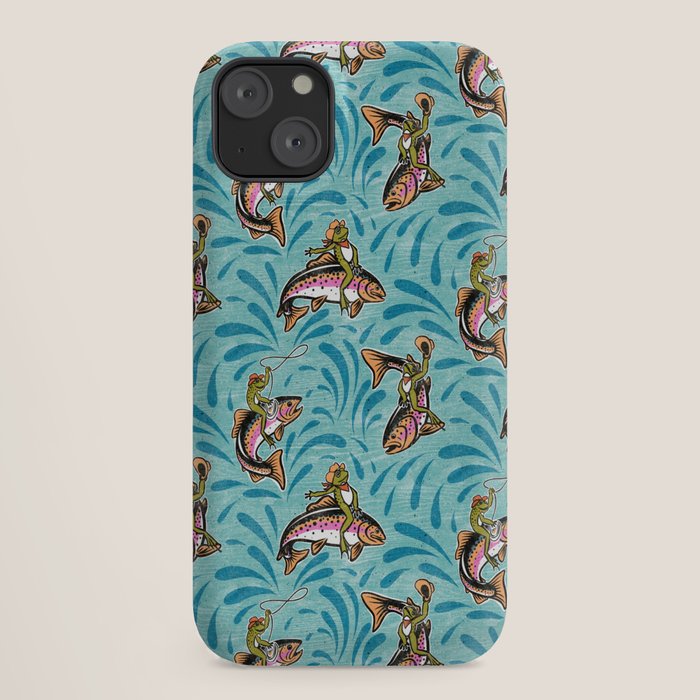 Rodeo Frogs - Aqua iPhone Case Gallery Image 18