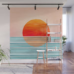 Minimalist Sunset III / Abstract Landscape Wall Mural Gallery Image 1